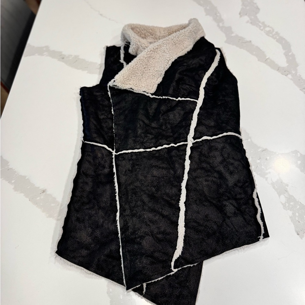 SHEIN Cream Shearling Vest